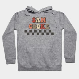 Sam Cooke Checkered Retro Groovy Style Hoodie